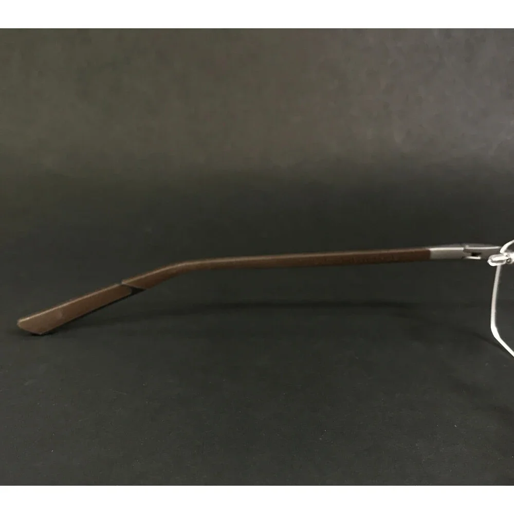 McLaren Eyeglasses Frames ML MS-85O09 C03 Brown Gray Rimless Rectangle 55-17-145